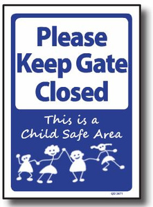 Gate Closed sign