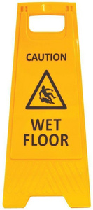 Caution - Wet Floor - Folding Sign