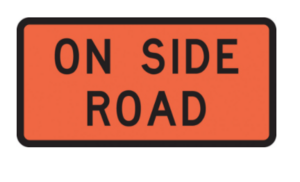 On Side Road Sign